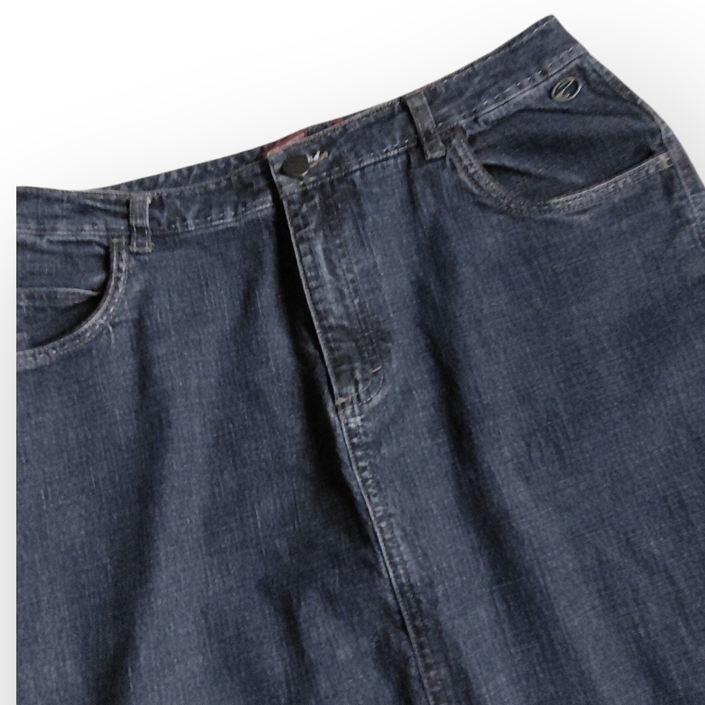 Point Zero Dark Denim Maxi Skirt - Picture 2 of 11
